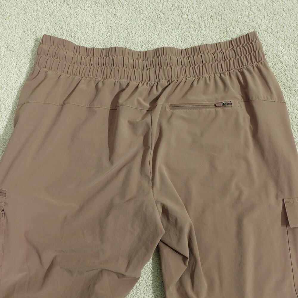 All In Motion Womens Jogger Track Pants Cargo Pockets Elastic Waist Mauve Size L - Picture 6 of 6